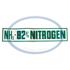 Decal-82% Nitrogen 5 X 24 Green On Wht
