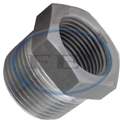 Bushing-Hex 1-1/2 X 1/4 Forged Steel