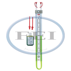 Kit-Manometer U-Tube Range 8-0-8 Wc