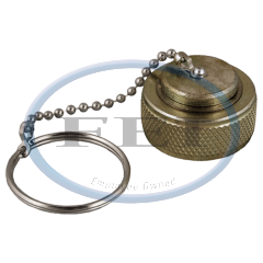 Cap-1-3/4 F Acme Brass Ring & Chain