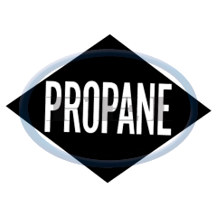 Decal-Reflective Propane Diamond Wht/Blk