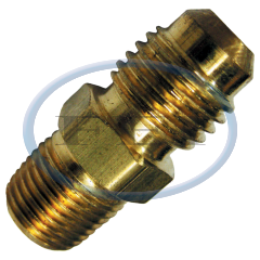 Connector-1/2 Od Flr X 3/4 Mpt Lonthrd