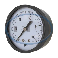 Gauge-1/4 Mpt Br Bck Mt 2 Dry 0-100Psi