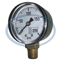 Gauge-1/4 Mpt Br Btm Mt 2 Dry 0-200Psi