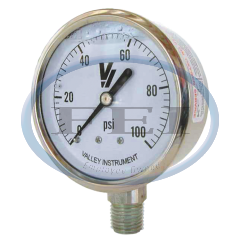 Gauge-1/4Mpt Ssbtmmt 2-1/2Liq 0-100Psi